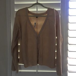 Breathable Cream Sweater/Cardigan